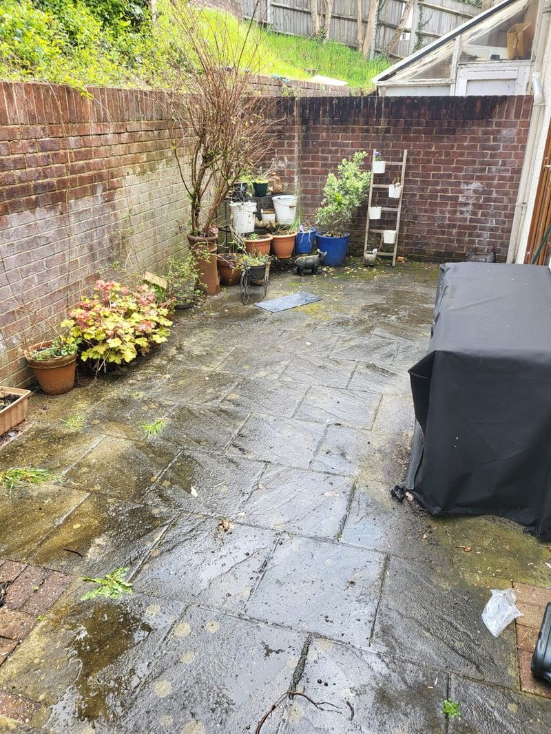After: Patio clearance