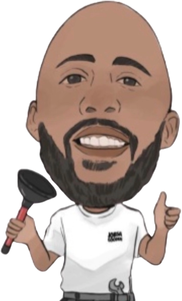Cartoon of Carl giving a thumbs up with a plunger