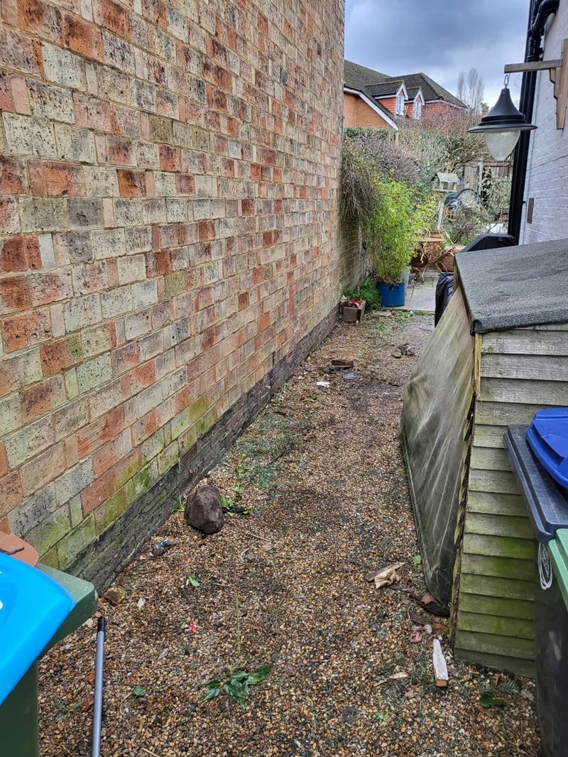 After: Side passage clearance