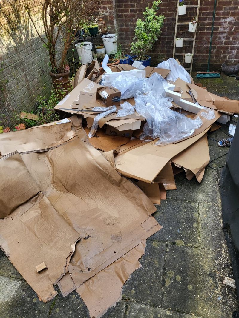 Before: Patio clearance