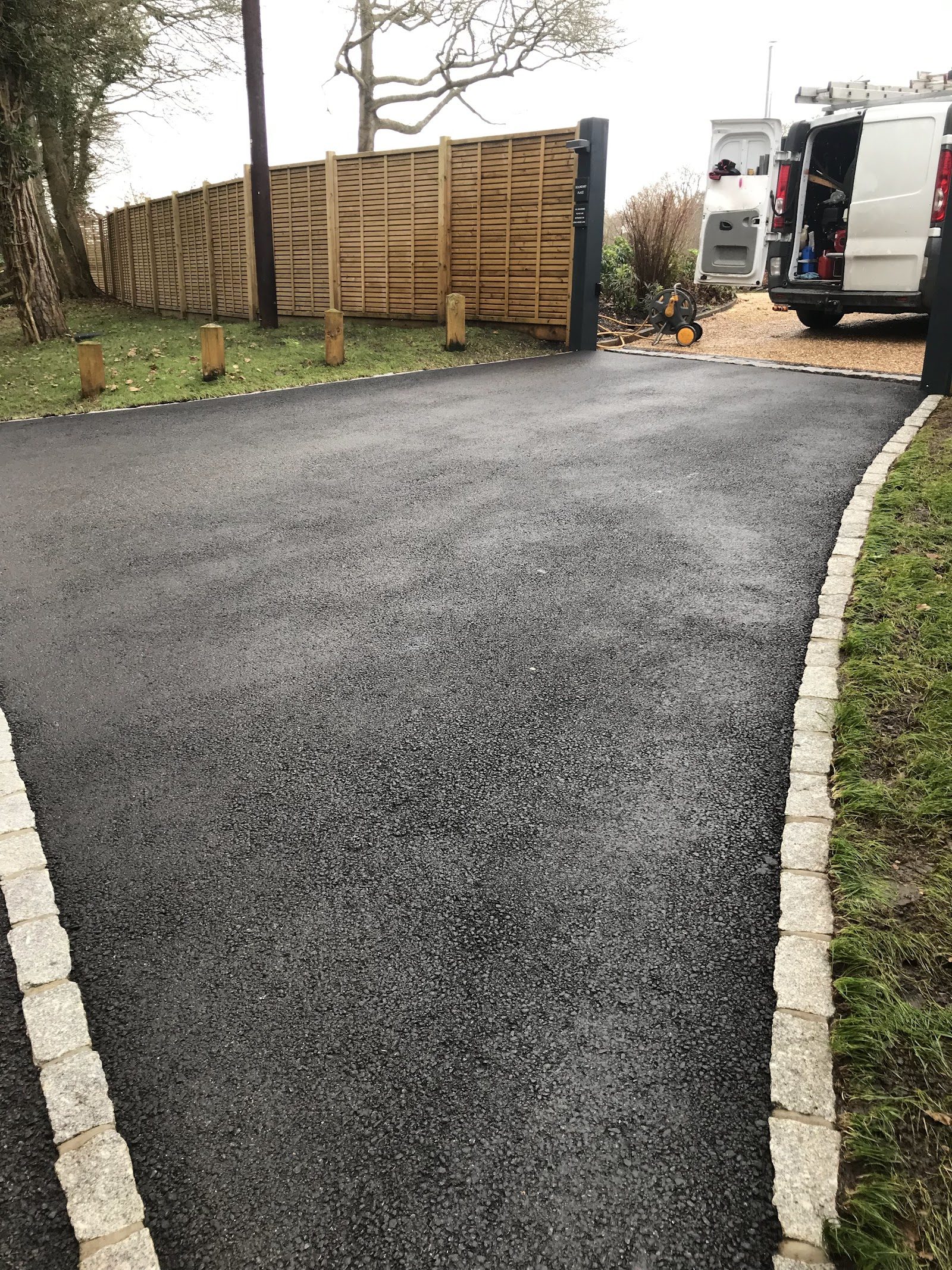 Tarmac driveway, cleaned
